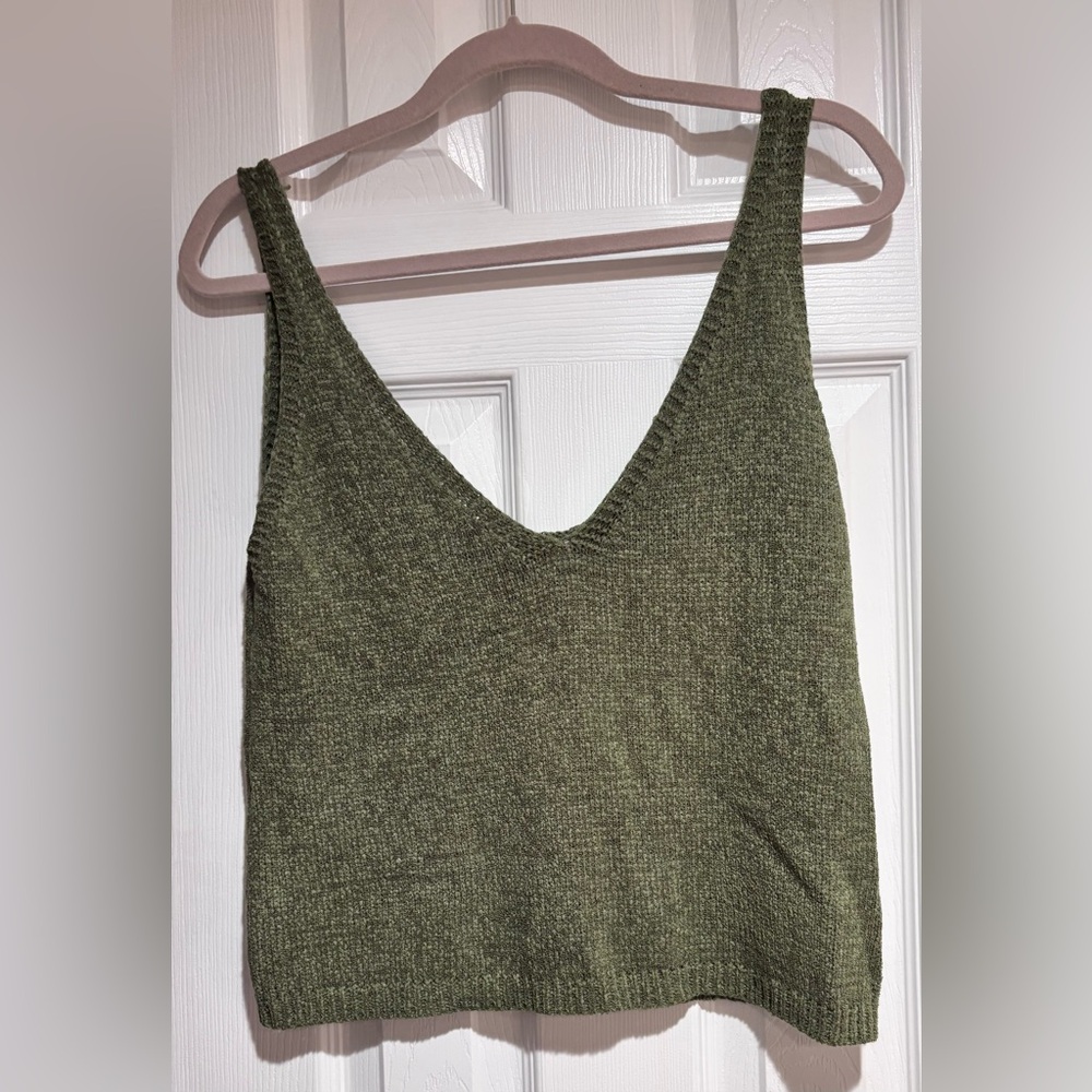 Sage The Label | Green Knit Tank never worn with tag size S